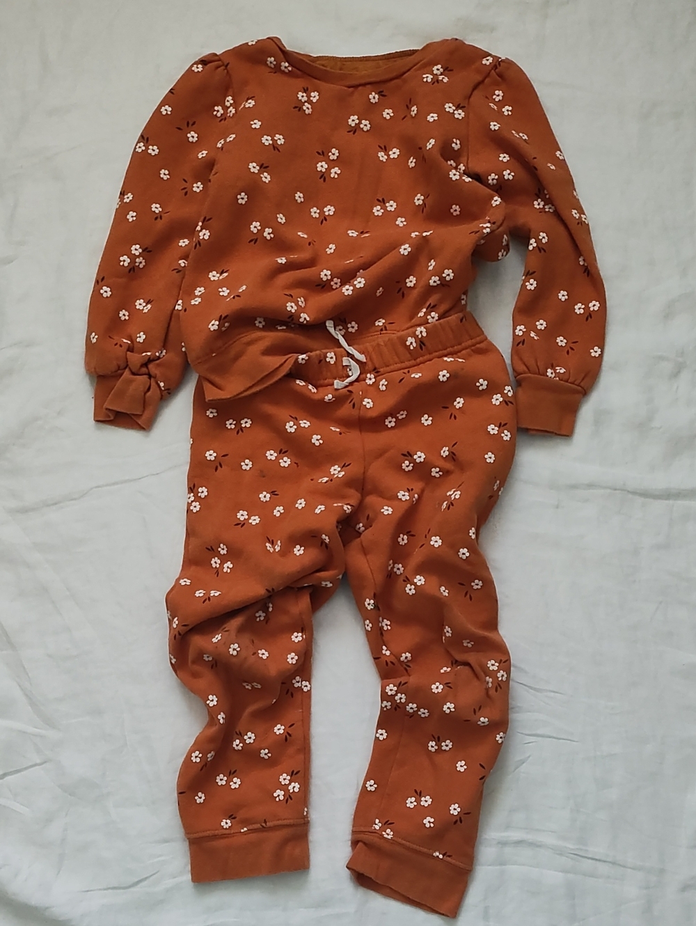 Carter's Rust Floral One-Piece Bodysuit